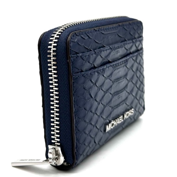 Michael Kors Medium ZA Card Case Wallet Navy Blue (NWT) - Picture 4 of 7